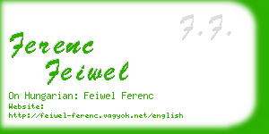 ferenc feiwel business card